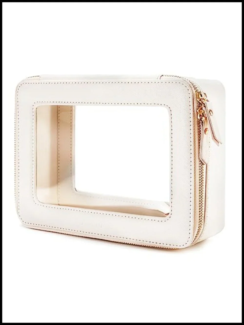 Large PU Leather Cosmetic Bag Organizer Waterproof TSA Approved Toiletry Pouch